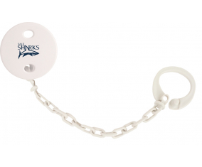 Attache-Tétine Sale Tiburones Color Blanco