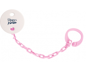 Attache-Tétine Sale Tiburones Rosa Claro