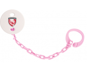 Attache-tetine Gloucester Rugby color rosa claro