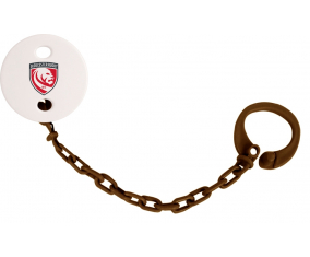 Attache-tetina Gloucester Rugby Color Brown