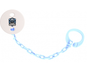 Attache-chupete Glasgow Warriors Rugby azul cielo