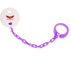Attache-Color violeta de los escarlatas llanelli