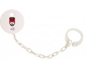 Attache-linge Lyon LOU Rugby color blanco