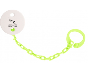 Attache-tetina Newcastle Falcons Color verde