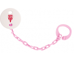 Attache-Biarritz Olympique piruleta rosa claro