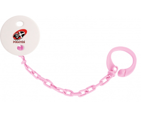 Attache-tetina Cornish Piratas Color Rosa Claro