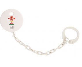 Attache-Tétine Wales Rugby XV Blanco