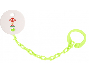 Attache-tétine Wales Rugby XV Color verde