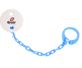 Attache-chupete Portuagal Rugby XV azul turquesa