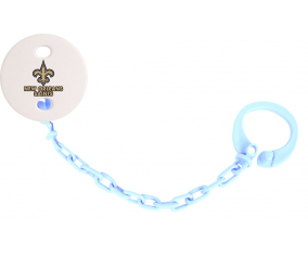 Attache-tetina new Orleans Saints azul cielo