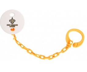 Attache-tetina new Orleans Saints Orange