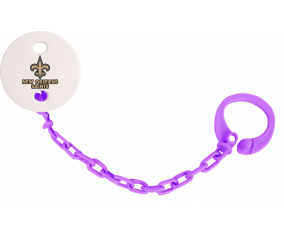 Attache-tetina new Orleans Saints Violet Color