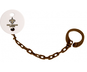 Attache-tetina new Orleans Saints Brown