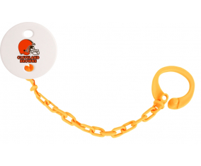 Attache-tetina Cleveland Browns Color Naranja