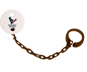 Attache-tétine Houston Texans Color Brown