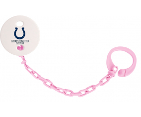 Attache-tetina Indianapolis Colts de color rosa claro
