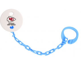 Attache-tetine Kansas City Chiefs azul turquesa