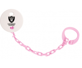 Attache-Tetine Las Vegas Raiders Color rosa claro