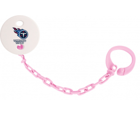 Attache-tetina Tennessee Titans color rosa claro