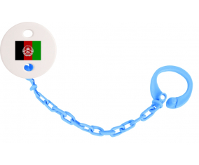 Attache-pacifier Bandera Afganistán azul turquesa