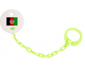 Attache-verde piruleta de la bandera de Afganistán
