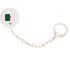 Attache-Bandera piruleta Argelia color blanco