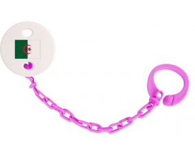 Attache-Piruleta Bandera Argelia fuschia rosa