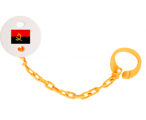 Attache-piruleta Angola de color naranja