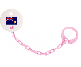 Attache-bandera tetina Anguila rosa claro