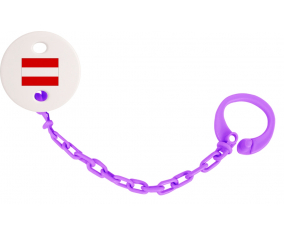 Attache-bandera tetina Austria color violeta