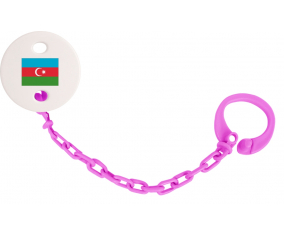 Attache-Piruleta Bandera Azerbaiyán fuschia rosa