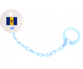 Attache-bandera tetina Barbados cielo azul