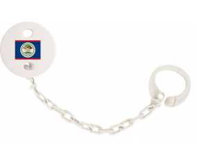 Attache-bandera tetina Belice color blanco