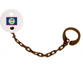 Attache-Bandera Tetina Belice Color Marrón
