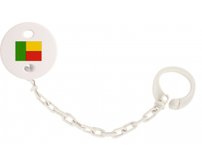 Attache-bandera tetina Benin color blanco