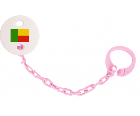 Attache-bandera tetina Benin color rosa claro