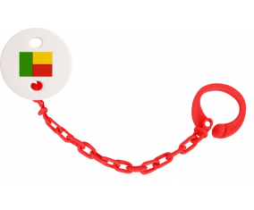 Attache-bandera tetina Benin color rojo