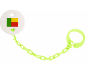 Attache-bandera tetina Benin color verde