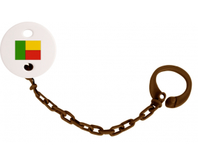 Attache-bandera tetina Benin Color Marrón