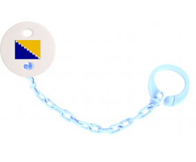 Attache-Bandera Tetina Bosnia y Herzegovina Sky Blue