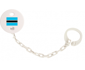 Attache-bandera tetina Bostwana color blanco