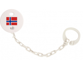 Attache-Bandera piruleta Bouvet Island White