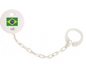Attache-bandera tetina Brasil color blanco
