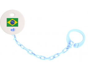 Attache-bandera tetina Brasil color Sky Blue