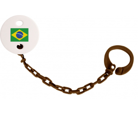 Attache-Bandera Tetina Brasil Color Marrón