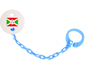 Attache-Bandera piruleta Burundi azul turquesa