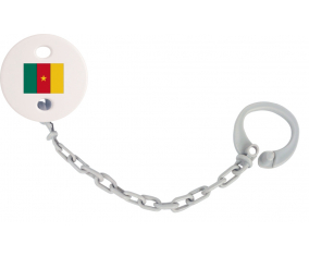 Attache-Bandera piruleta Camerún Color Gris