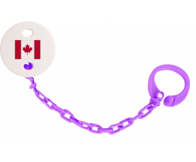 Attache-Bandera Tetina Canadá Color Violeta