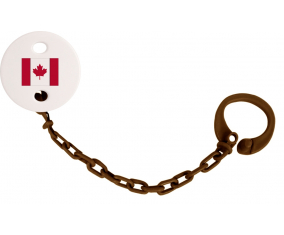 Attache-Bandera Tetina Canadá Color Marrón