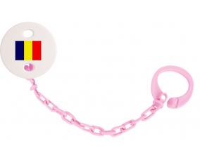 Attache-bandera tetina Chad rosa claro